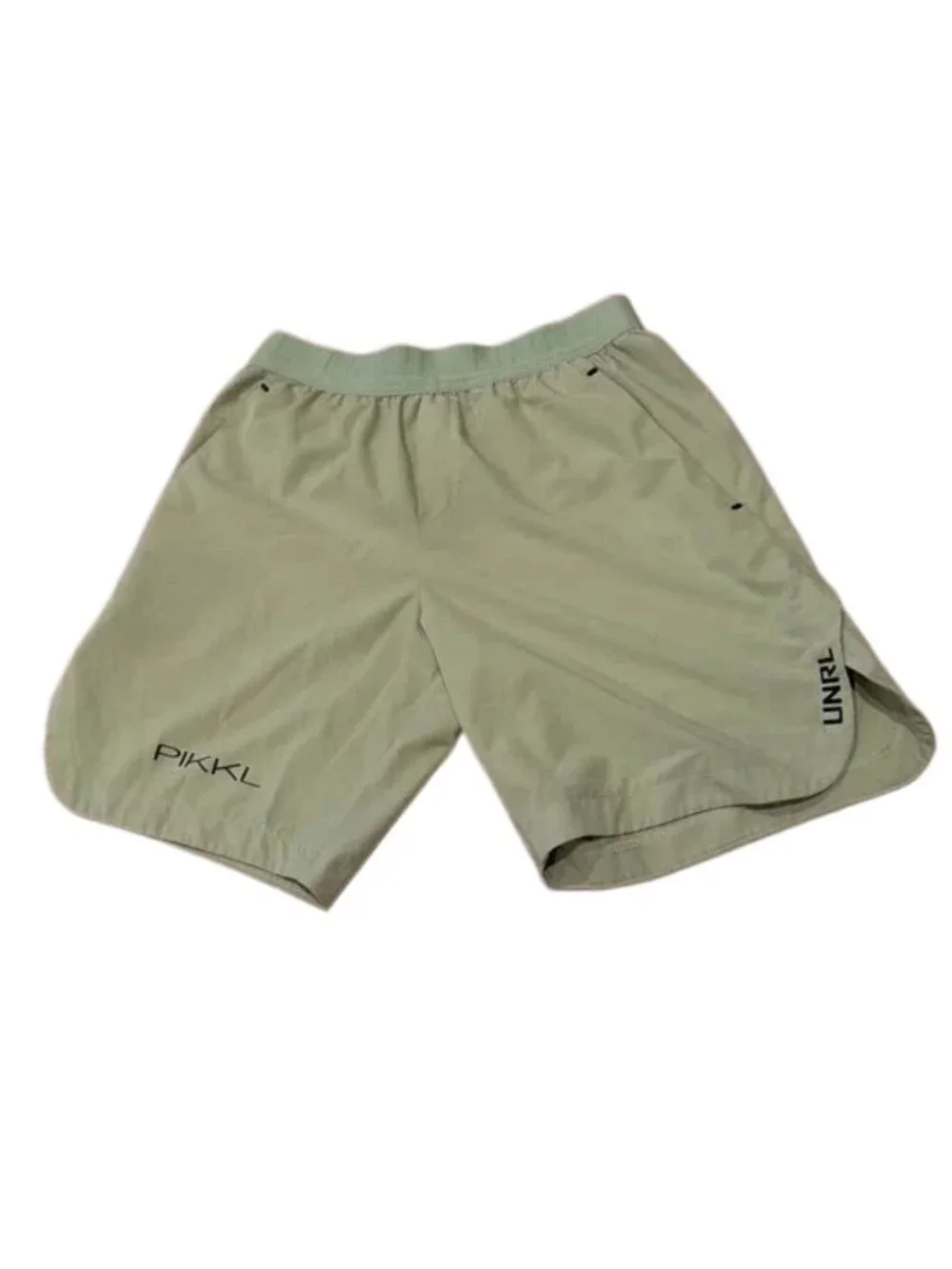 UNRL Men's Light Green Performance Shorts